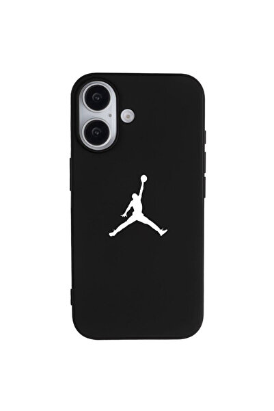 Casen iPhone 17 Siyah Lansman Renkli Silikon Premium Basketbol Kılıf
