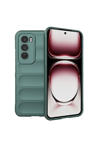 Techsuit Калъф за Oppo Reno12 Pro, Магически щит, удароустойчива защита, зелен