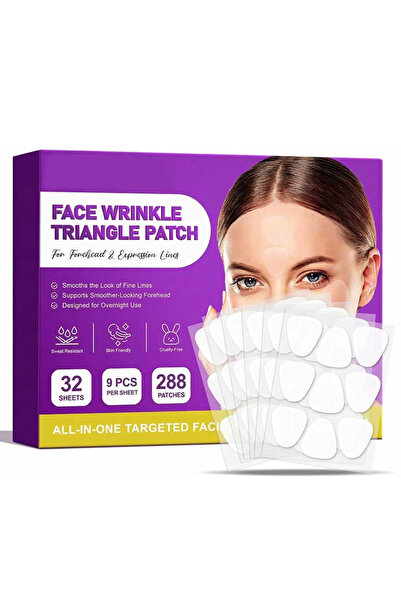 NOVA KISS Set de 288 plasturi faciale anti-rid, reutilizabile, pentru noapte ...
