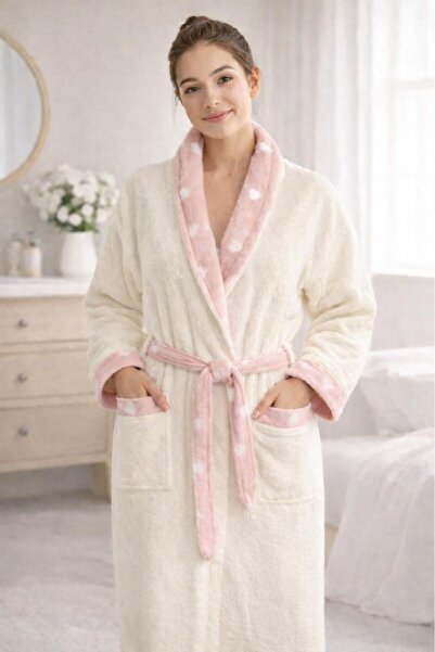 Çeyiz Diyarı Florenza Shawl Collar Single Bathrobe Size L-Xl