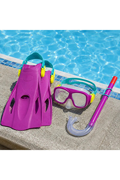 BESTWAY Set de scufundări pentru copii, Mov, – Snorkel, Ochelari de scufundăr...