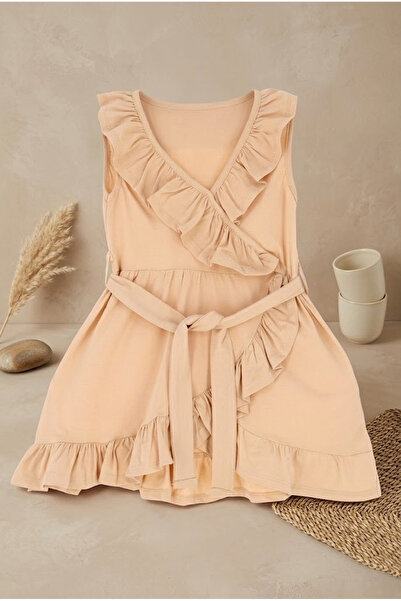 meyastore Girl's dress ruffled