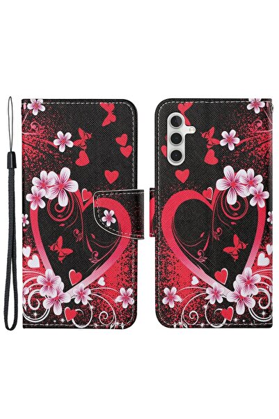 sscase Colored Drawing Θήκη Πορτοφόλι Red Heart (Samsung Galaxy A25 5G)