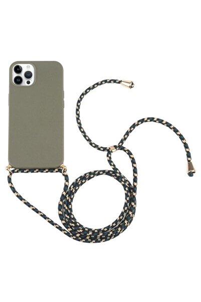 sscase Wheat Straw Θήκη Σιλικόνης με Λουράκι Dark Green (Apple iPhone 15 Pro)