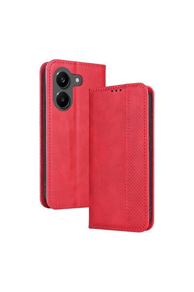 sscase Retro Θήκη Βιβλίο Red (Xiaomi Poco X8 Pro 5G)