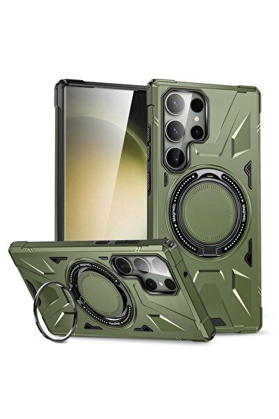 sscase MagSafe Holder Σκληρή Θήκη με Δαχτυλίδι Dark Green (Samsung Galaxy S24...