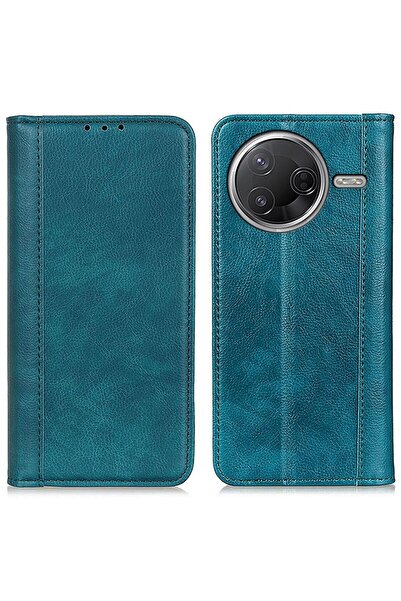 sscase Split Leather Θήκη Βιβλίο Green (Xiaomi Poco F7 Pro 5G)