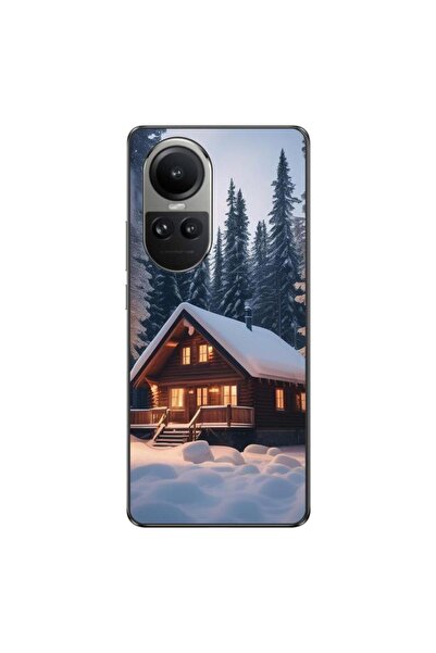OEM Husa compatibila cu Oppo Reno10 5G Silicon Gel Tpu Model Peisaj Iarna Cabana