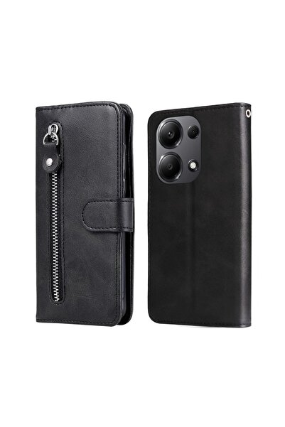 sscase Zipper Θήκη Πορτοφόλι Black (Xiaomi Redmi Note 13 Pro 4G/Poco M6 Pro 4G)