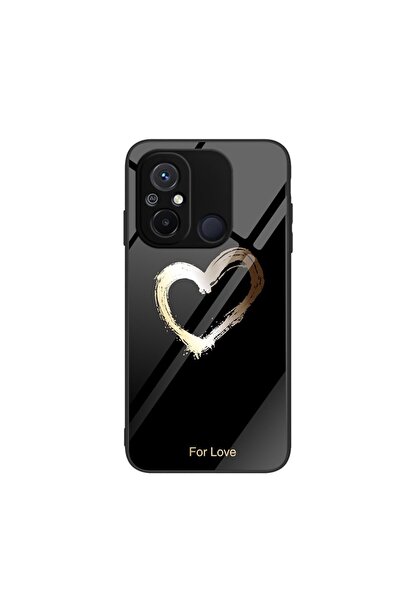 sscase Painted Θήκη Σιλικόνης με Τζάμι Black Love (Xiaomi Redmi 12C)