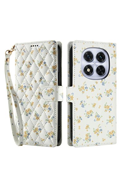 sscase Puff Floral Θήκη Πορτοφόλι Beige Flowers (Xiaomi Redmi Note 15 Pro Plu...