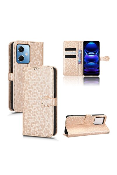 sscase Honeycomb Θήκη Πορτοφόλι Gold (Xiaomi Redmi Note 12 5G/Poco X5 5G)