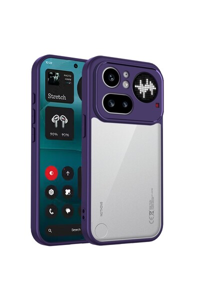 sscase Color Frame Διάφανη Σκληρή Θήκη Purple (Nothing Phone (4a) Pro)