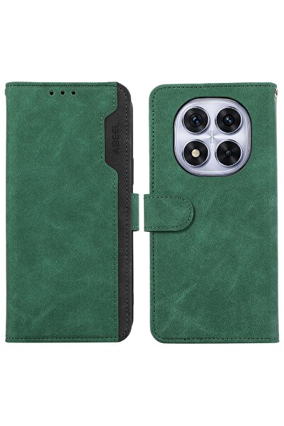 sscase ABEEL Dual Color Θήκη Πορτοφόλι Green (Xiaomi Redmi Note 14 Pro 4G)