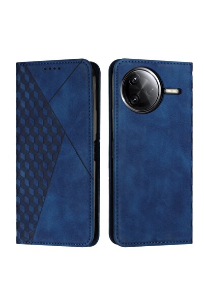 sscase Cubic Grid Θήκη Βιβλίο Sapphire Blue (Xiaomi Poco F7 Ultra 5G)