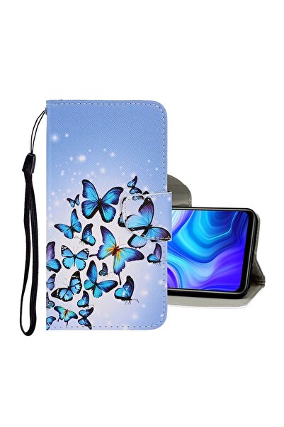 sscase Colored Drawing Θήκη Πορτοφόλι Multiple Butterflies (Xiaomi Redmi 9C)