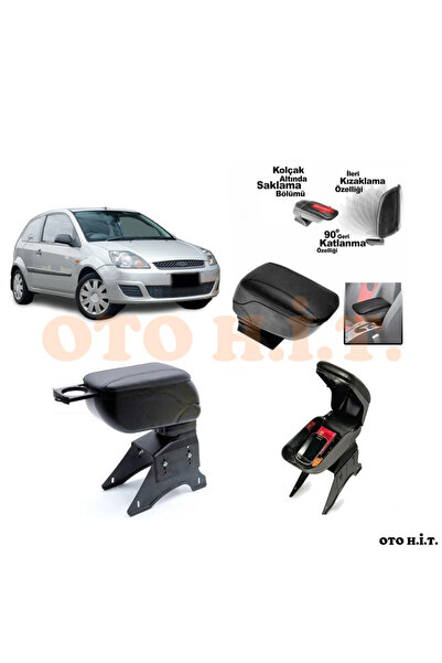 OTO H.İ.T. Ford Fiesta 02-08 Uyumlu Kol Dayama Ve Kolçak Sürgülü Bardaklıklı ...