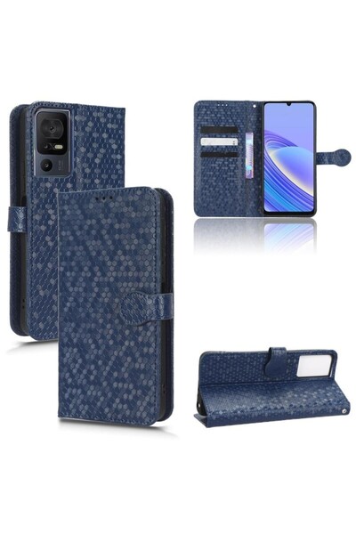 sscase Honeycomb Θήκη Πορτοφόλι Blue (TCL 40 SE)