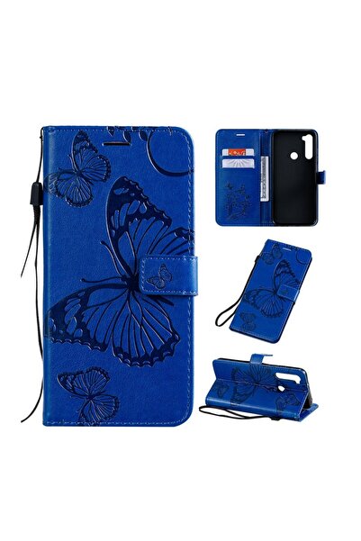 sscase Pressed Printing Butterfly Θήκη Πορτοφόλι Blue (Xiaomi Redmi Note 8T)