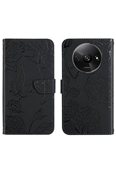 sscase Butterfly Θήκη Πορτοφόλι Black (Xiaomi Redmi A3)