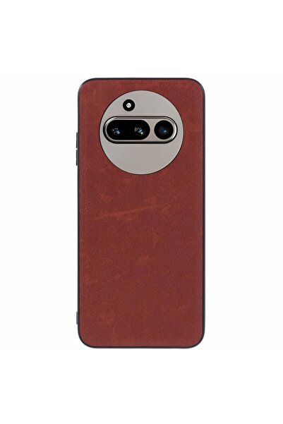 sscase Leather Coated Σκληρή Θήκη Brown (Nothing Phone (3a))