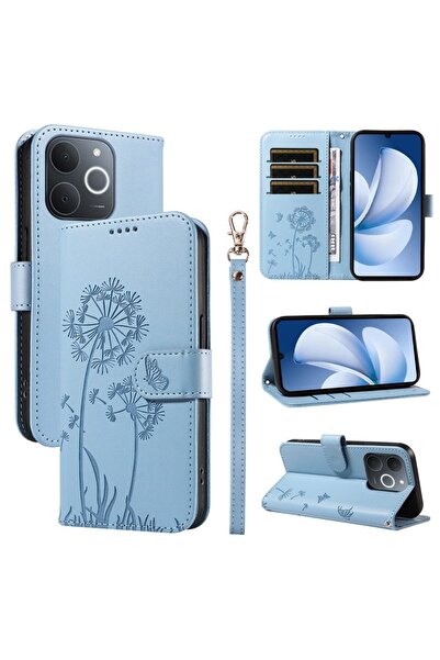 sscase Dandelion Θήκη Πορτοφόλι Sky Blue (Realme Note 70T 4G)
