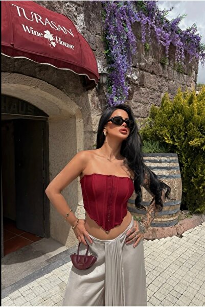 Les Séduisantes c.a. Strapless Double Layer Underwire Custom Design Blouse