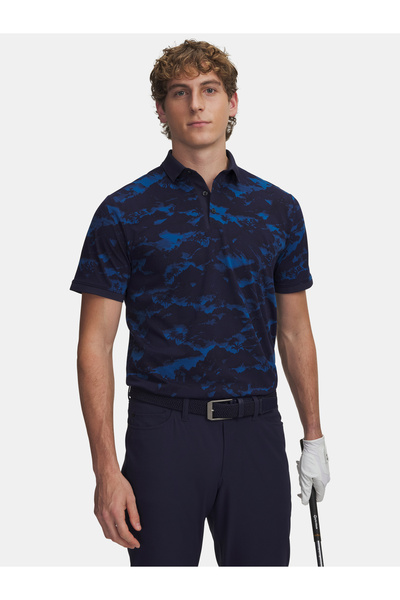 Under Armour Tricou polo bărbătesc UA ArmourDry cu imprimeu și nervuri