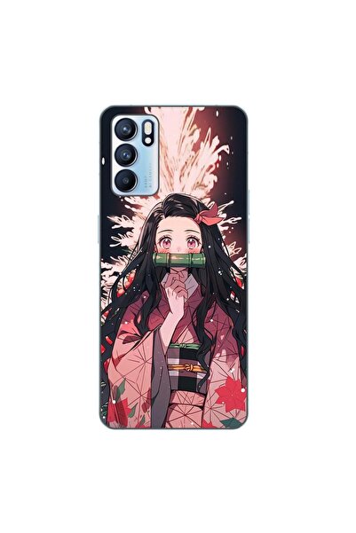 OEM Husa compatibila cu Oppo Reno6 5G Silicon Gel Tpu Model Demon Slayer Nezuko