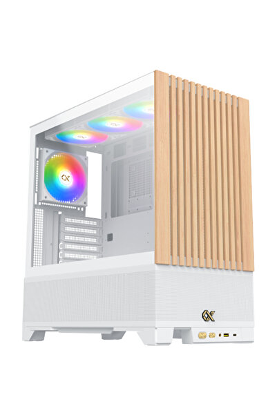 Xigmatek Endorphin WD Arctic E-ATX Mid Tower PC Case With 4x ARGB Fans