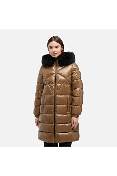 Geox Hnědá dámská parka Backsie