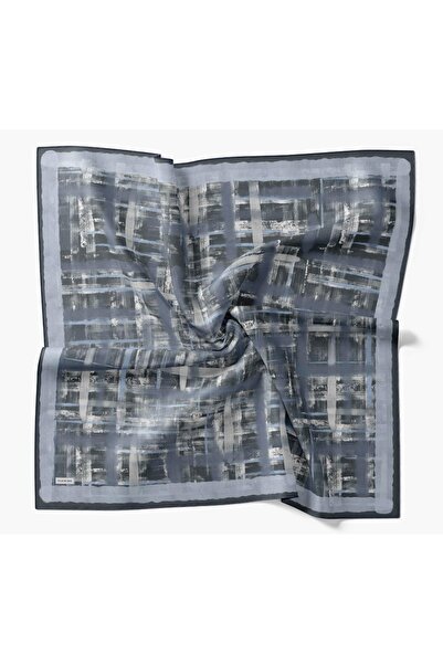 Silk Home Eșarfă Twill İpek Flow Lines Verde militar 90x90