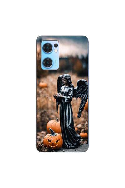 OEM Husa compatibila cu Oppo Reno7 5G Silicon Gel Tpu Model Halloween Dovleac...