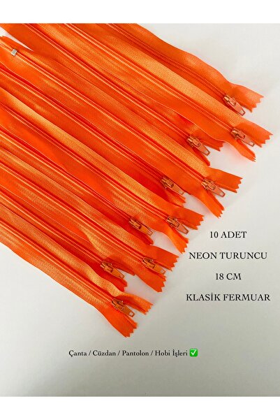 seyranat 10 komada neon narandžaste boje 18 cm, klasični kvalitetni zatvarač ...