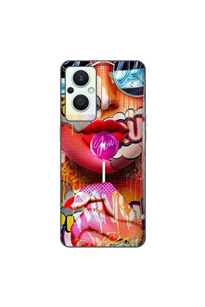 OEM Case compatible with Oppo Reno7 Lite Silicone Gel Tpu Pop Art Lolipop Pat...