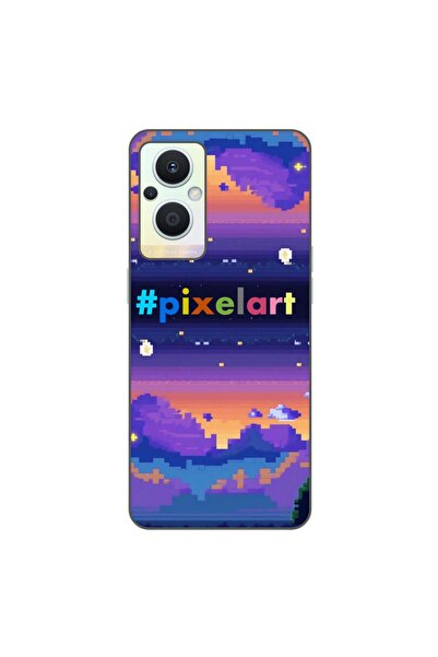 OEM Θήκη συμβατή με Oppo Reno7 Lite από σιλικόνη gel TPU με σχέδιο Pixel Art ...
