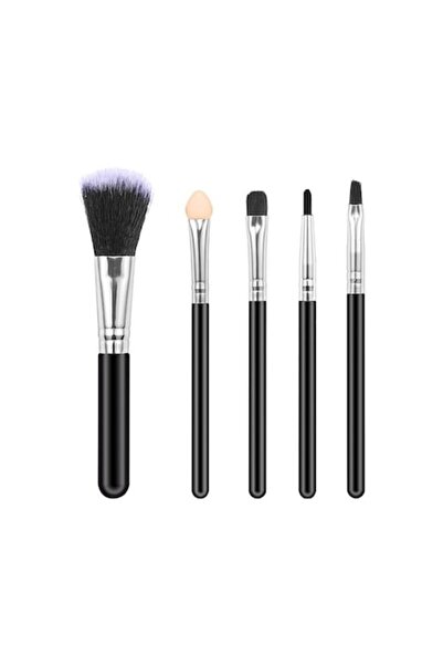DAMUR Set of 5 Makeup Brushes, Travel, for Eyeshadow and Powder, Synthetic Ha...