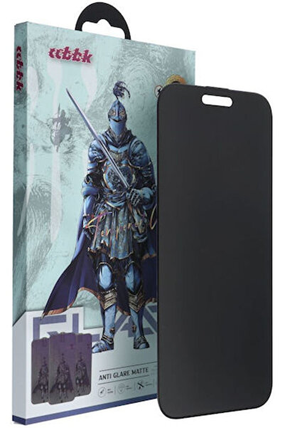 OEM Μαύρο Ματ Σκληρυμένο Γυαλί Απορρήτου (iPhone 15 Plus / 16 Plus)