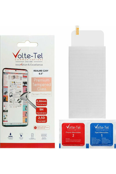 Other Volte-Tel 2.5D 0.30mm Πλήρους Κάλυψης Σκληρυμένο Γυαλί (Realme C21Y / C...