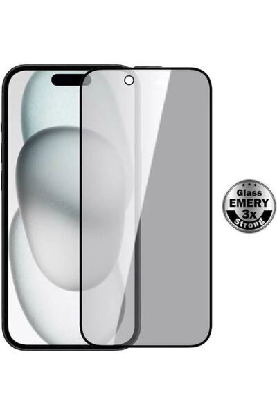 POWERTECH Σκληρυμένο Γυαλί Emery Private 5D TGC-0801 iPhone 17 Air Πλήρης Κόλλα