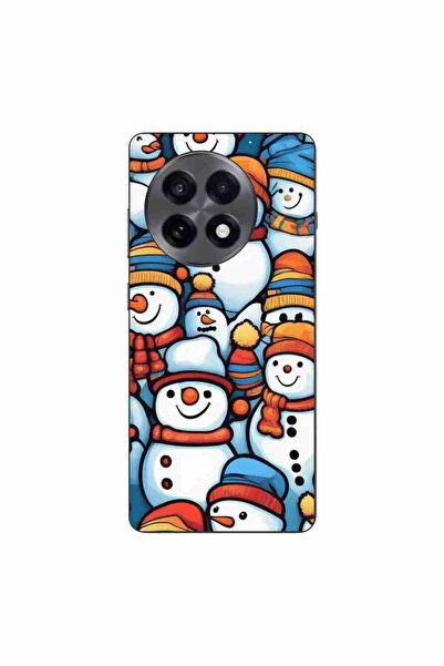 OEM Калъф, съвместим с OnePlus 13R, силиконов гел TPU модел с десен Снежен човек