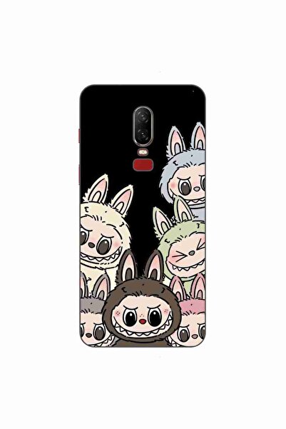 OEM Husa compatibila cu OnePlus 6 Silicon Gel Tpu Model Labubu Pattern Black