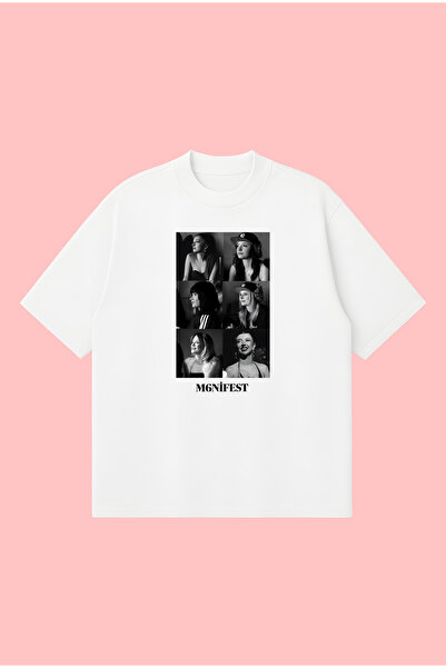 PURE POWER Μπλουζάκι Manifest Boxy Fit Oversize Unisex 100% Βαμβακερό – Μπλου...