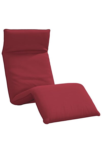 vidaxl Șezlong pliabil, roșu vin, 175x54x8,5 cm, țesătură Oxford