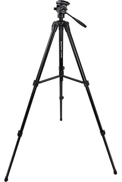Celestron Ultima Pan Tilt Head Tripod 28-67 inches, Black
