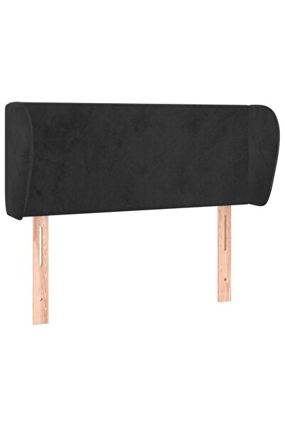 vidaxl Black headboard with wings 103x23x78/88 cm Velvet
