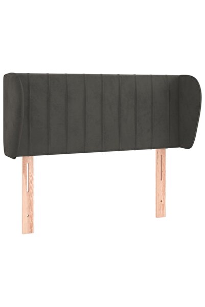 vidaxl Dark grey winged headboard 83x23x78/88 cm Velvet