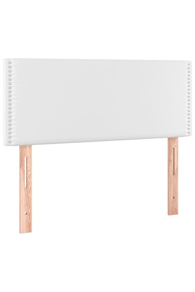 vidaxl Bed headboard, white, 100x5x78/88 cm, eco- Leather