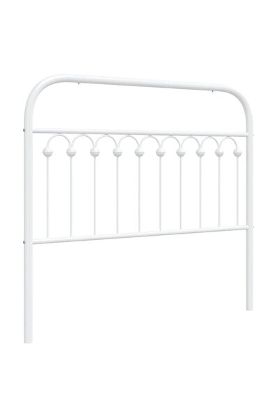 vidaxl Metal replacement headboard, white, 107 cm