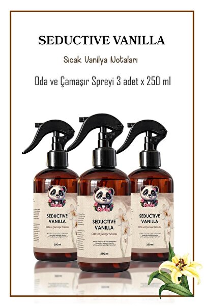 Rosie 3 adet Seductive Vanilla Oda ve Çamaşır Spreyi 250 ml